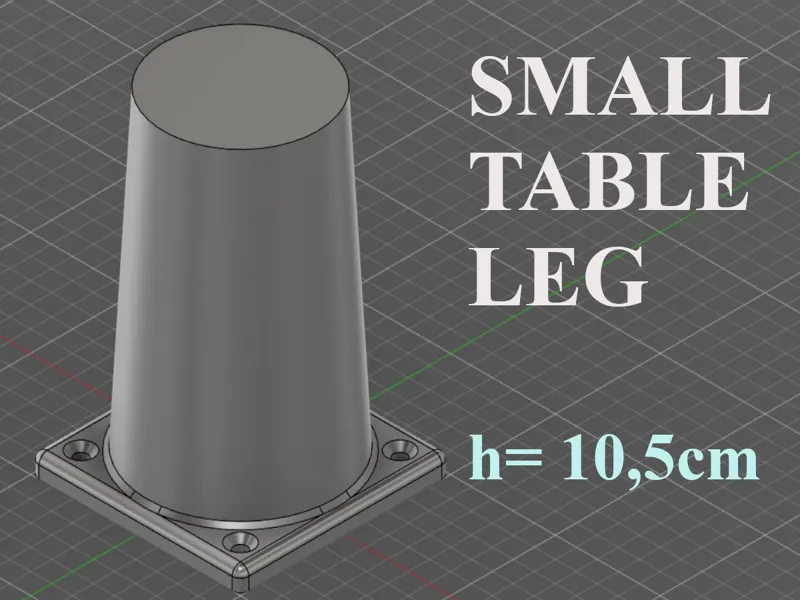 Small table leg - 10.5cm height