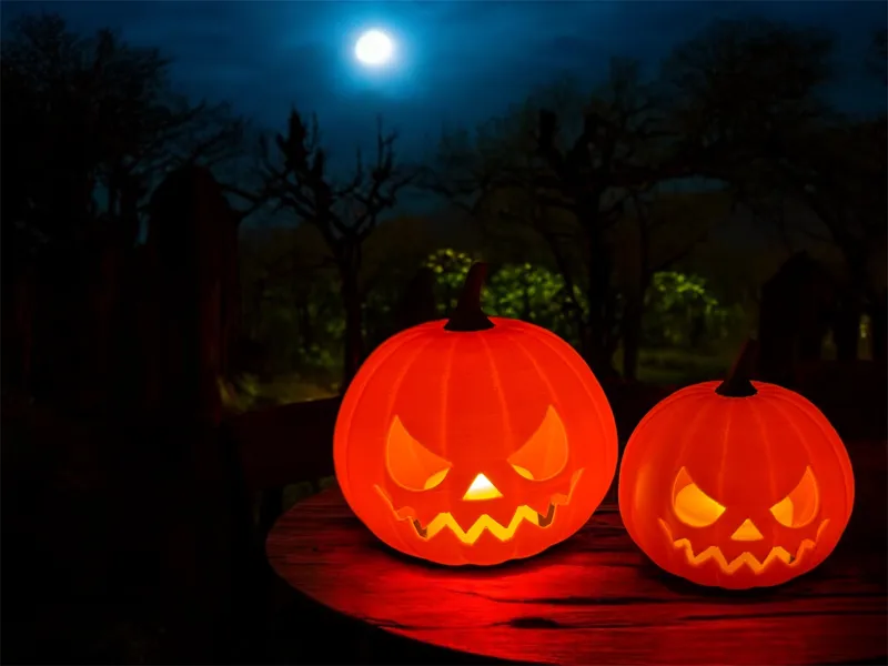 Jack-o'-lantern LED Tealight