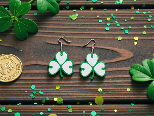 Clover of hearts earrings