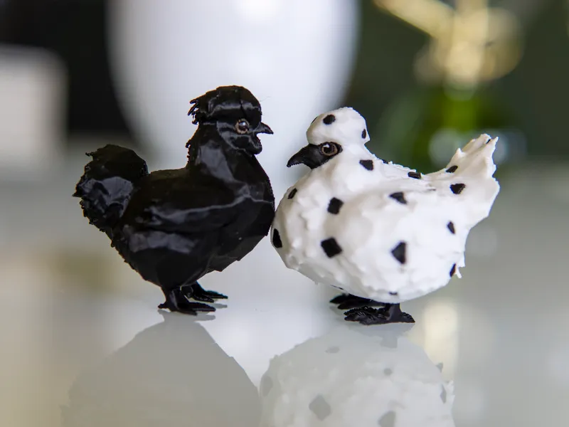 Silkie Chicken Figurines