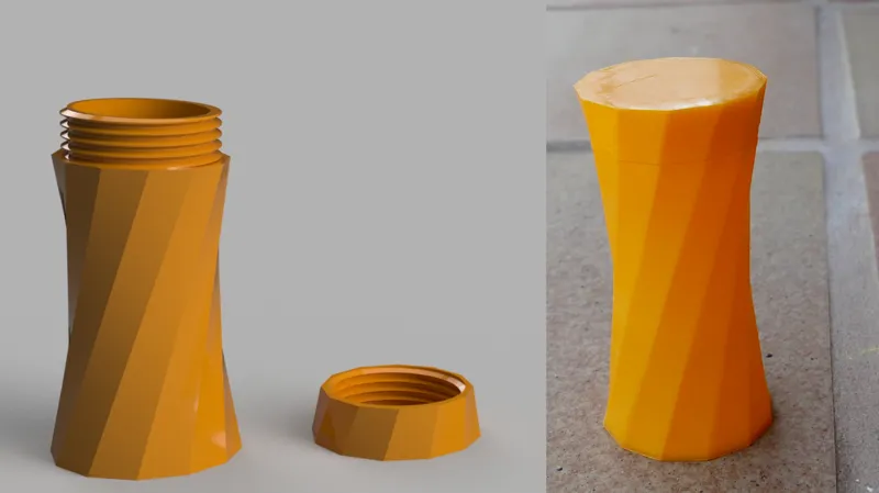 Small 12-sides container