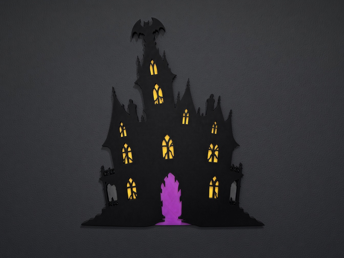 Haunted Mansion Halloween Wall Decor 3D model