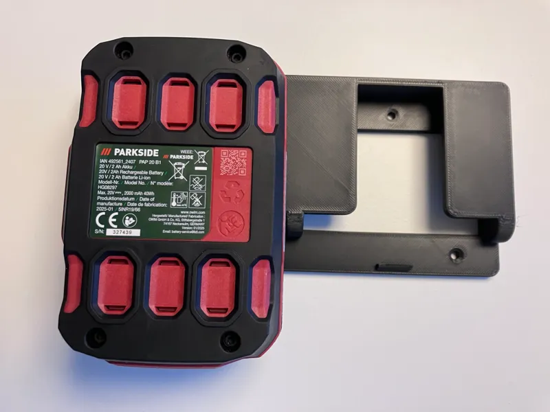 Parkside Akkuhalterung/Halter für 20V Akkus