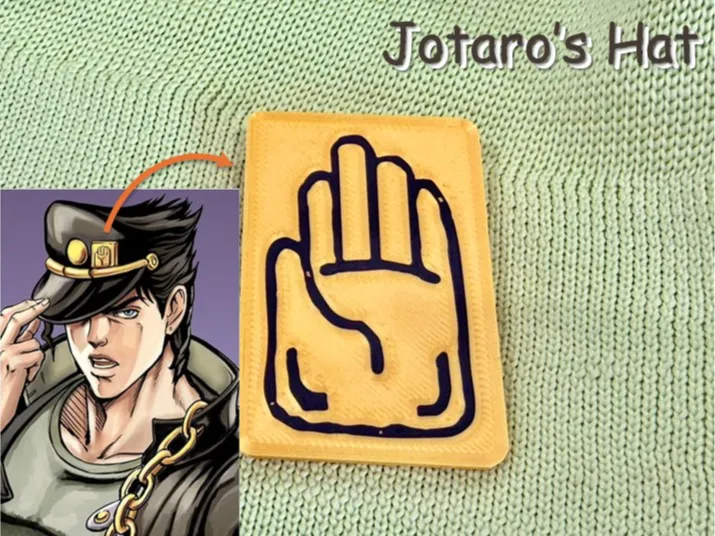 Jotaro's hat decoration