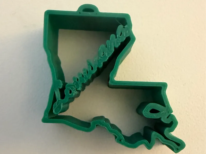 Louisiana Keychain or Ornament