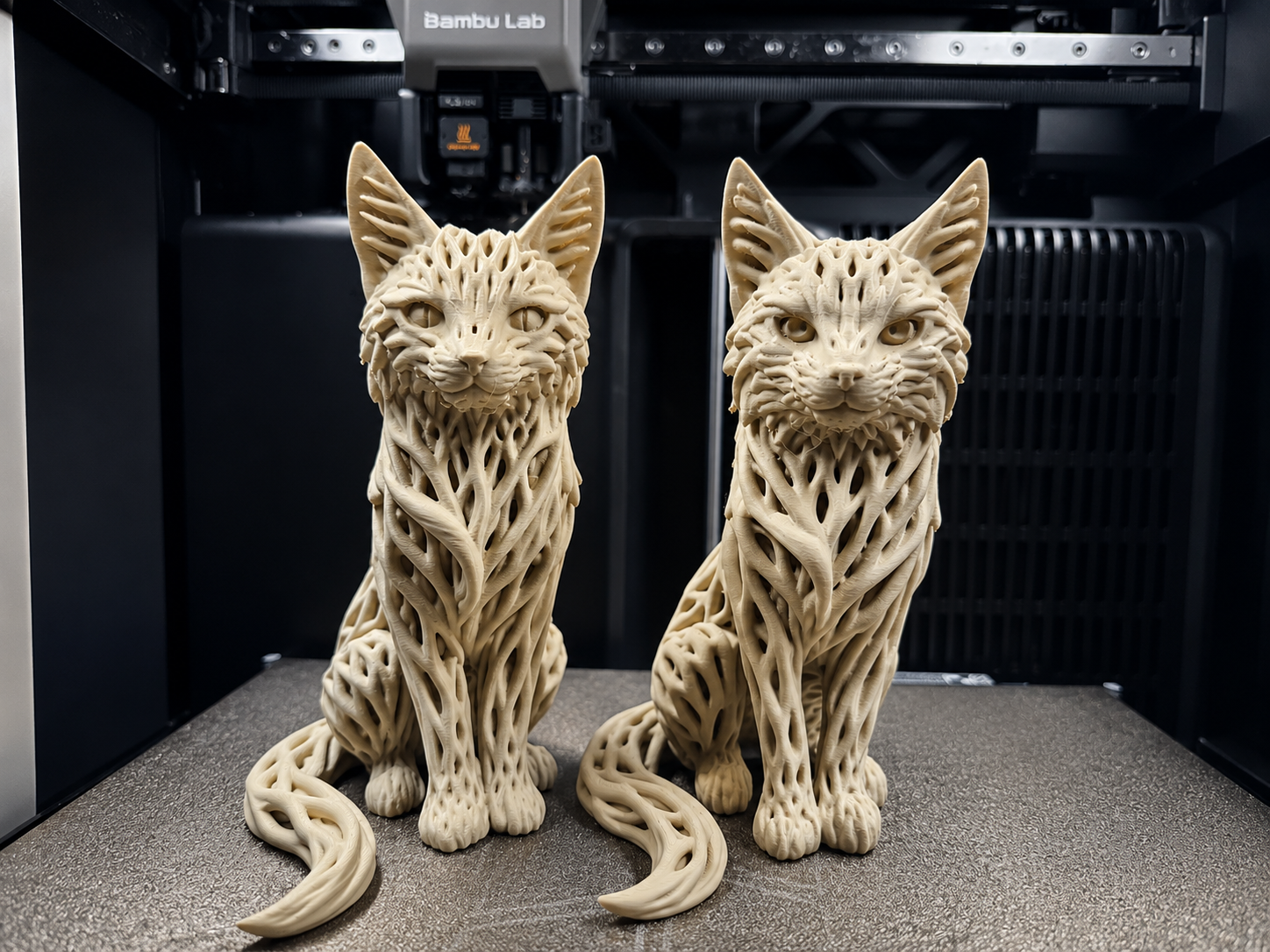 Rootwoven Cat Pair – Kater & Katze