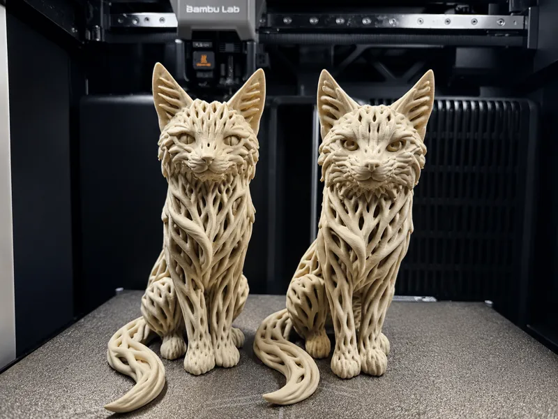 Rootwoven Cat Pair – Kater & Katze