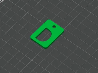 Keychain Letter D