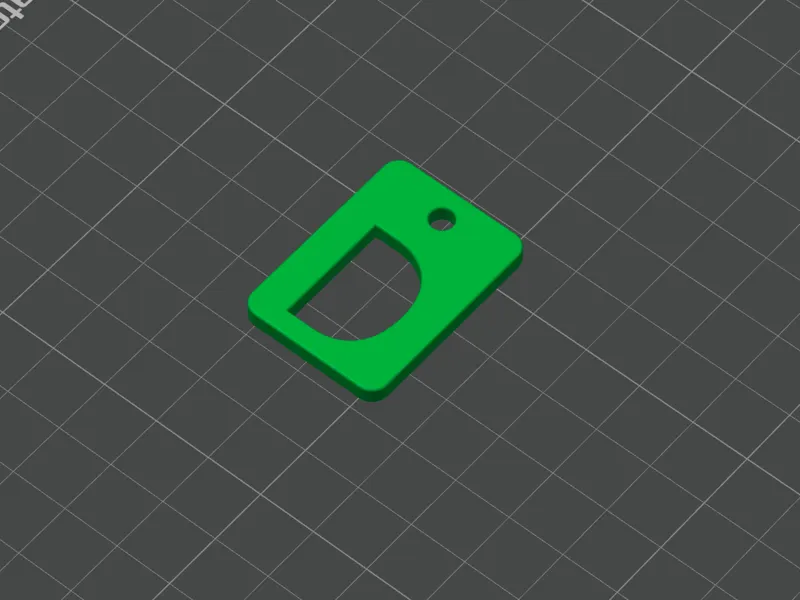 Keychain Letter D