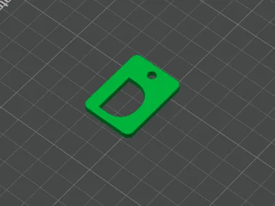 Keypad Letter D Keychain Letter D by MM - MakerWorld