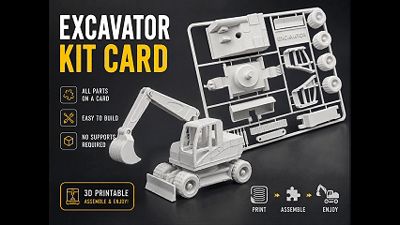 EXCAVATOR KIT CARD - FULLY ARTICULATED