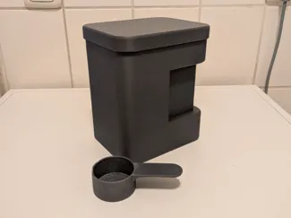 Laundry detergent / Washing powder box with scoop