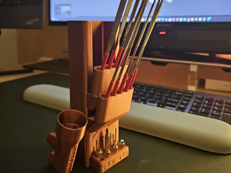 Heat Set & File Add on for Soldering Iron Holder