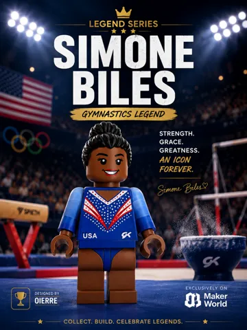 Accesorio para impresora 3D: Simone Biles – Gymnastics Icon | LEGEND SERIES — vista de referencia 2