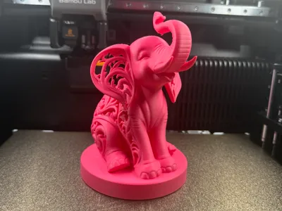 Decorative Ornate Elephant Sculpture