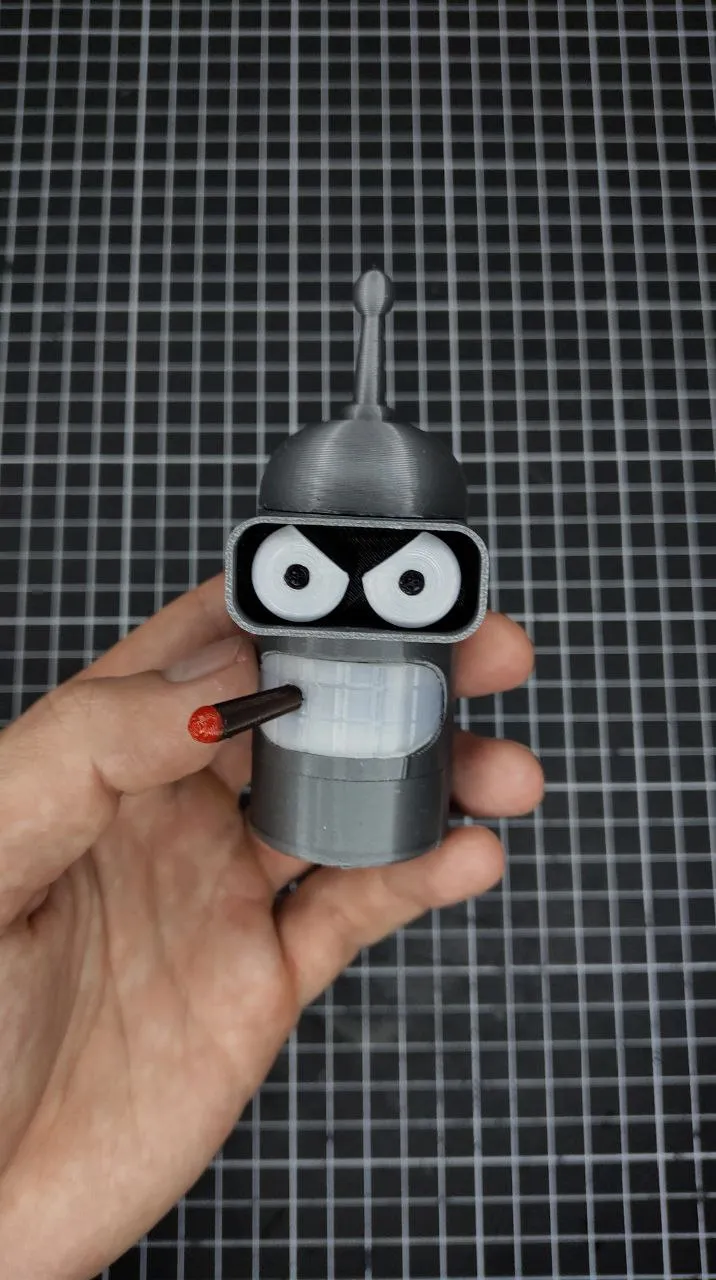 BENDER grinder with a container - Free 3D Print Model - MakerWorld