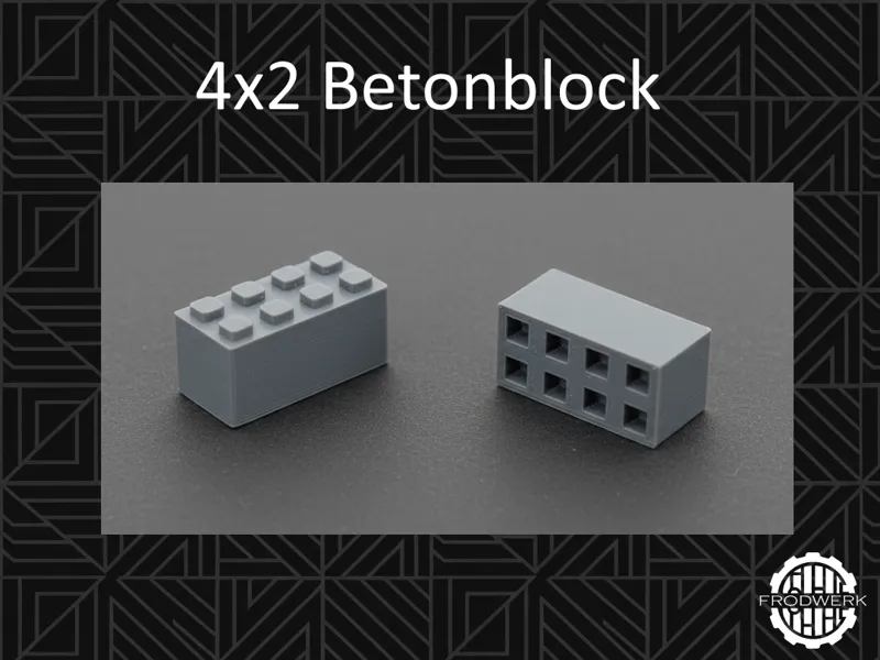 Kleiner Betonblock 4x2