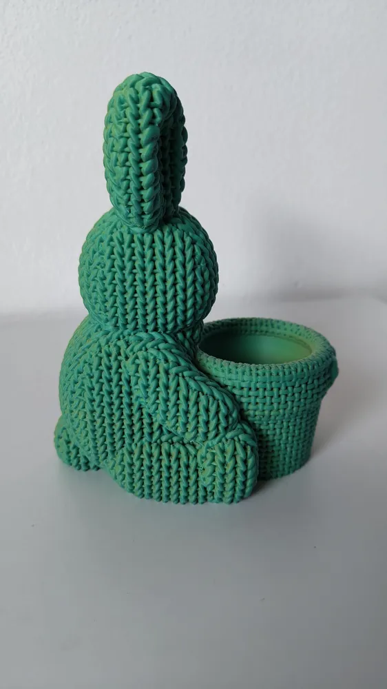 Knitted Easter Bunny - Free 3D Print Model - MakerWorld