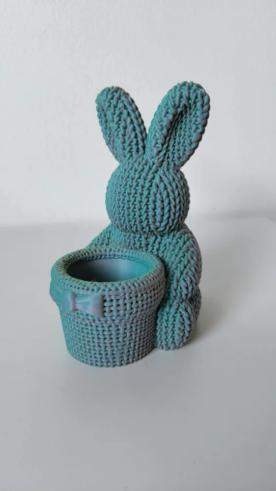 Knitted Easter Bunny - Free 3D Print Model - MakerWorld