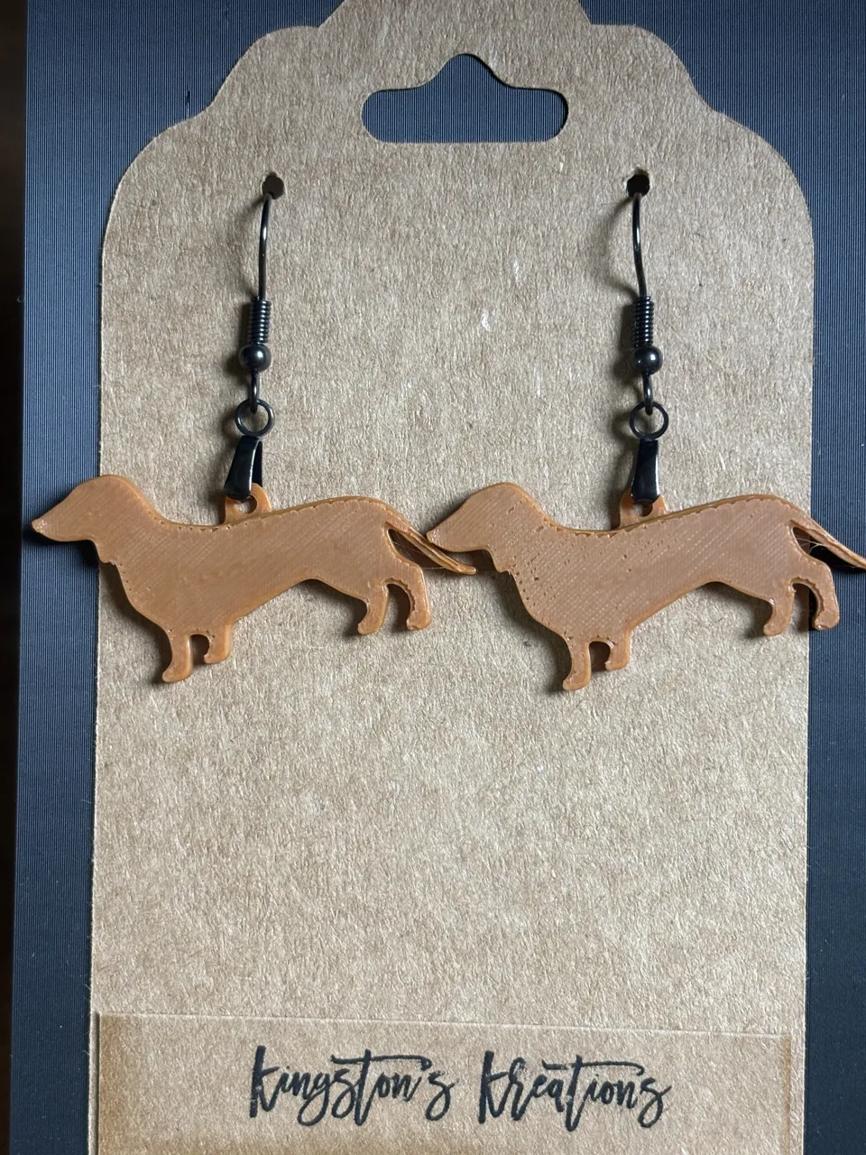 Weiner Dog Earrings view 2