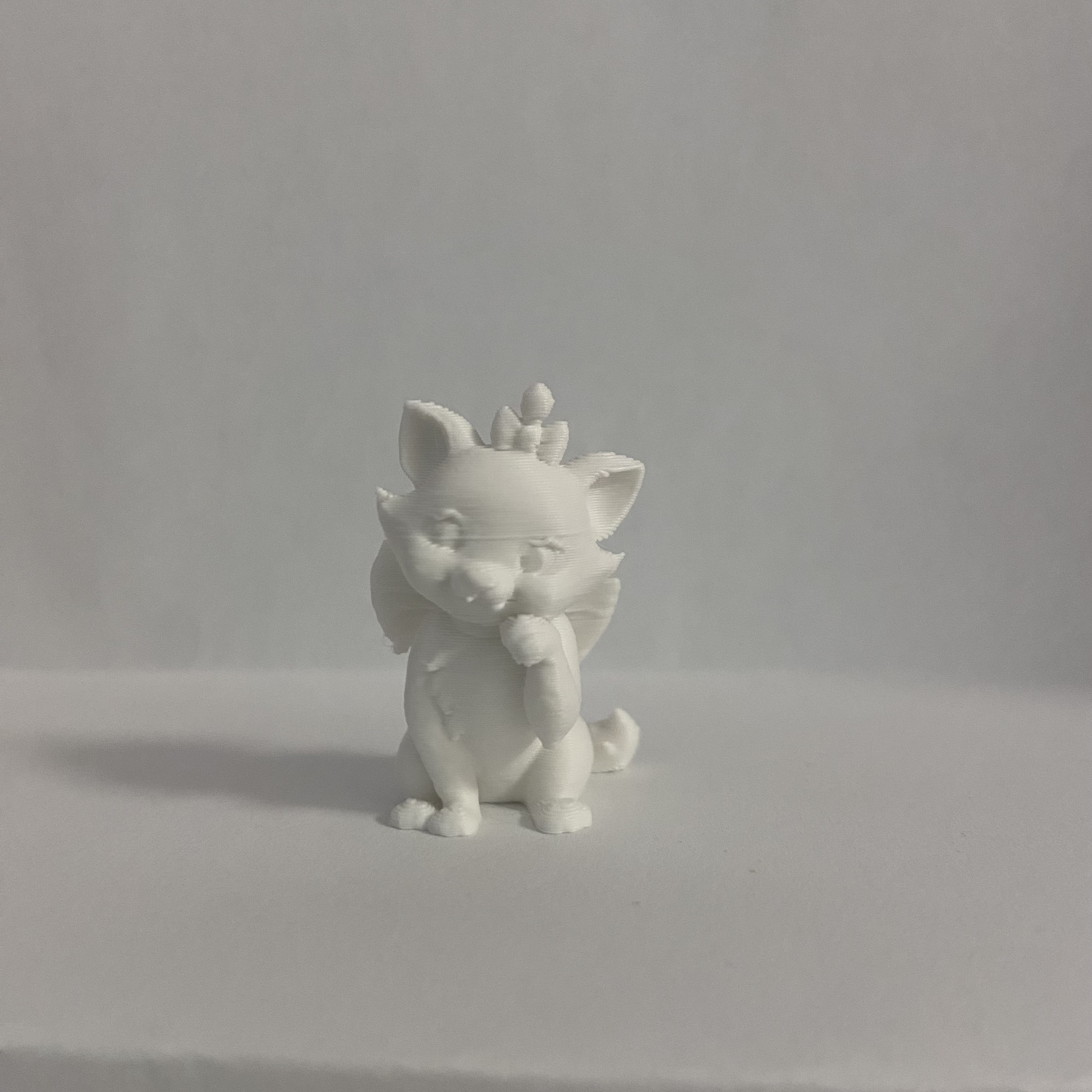 Miniatura 1 do modelo 3D 可爱挥手玛丽猫-迪士尼手办猫儿历险记猫摆件生日礼物女童涂色玩具
