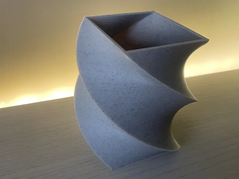 Pencil Holder For Desk / Modern Rectangular Vase