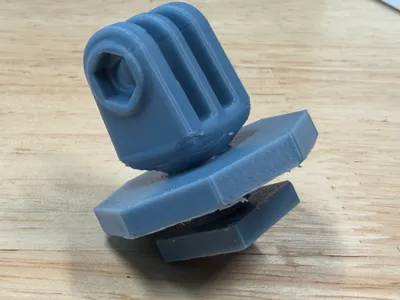 Cold shoe to GoPro mount for underwater camera