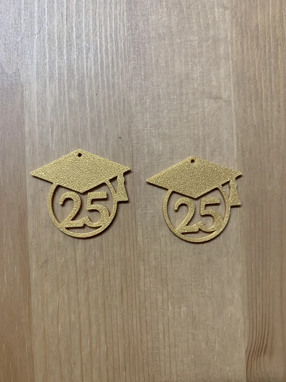 2025 graduation earrings view 2
