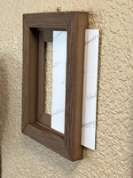 Wood-like 4x6 frame (photo slides in place)