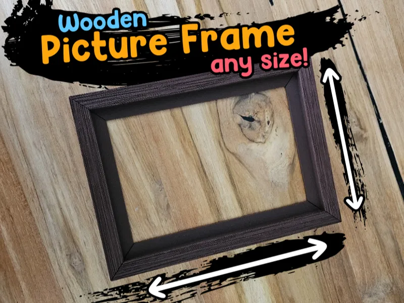 Customizable Wooden Picture Frame