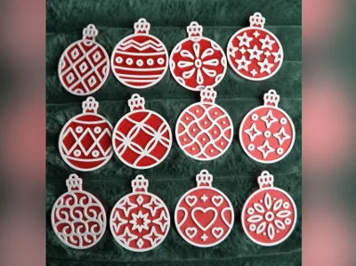 Christmas Tree Ornaments Baubles decoration set 1