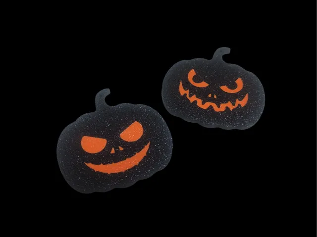 Pumpkin earrings 1