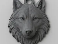 Porte-clés tête de loup — photo 1