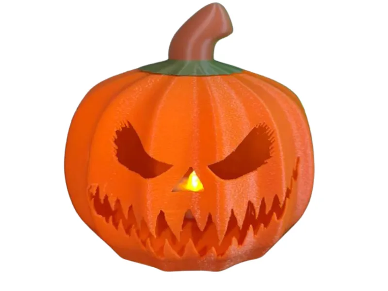 Hollow Pumpkin with Lid / Halloween
