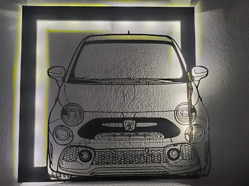 Wall art abarth led