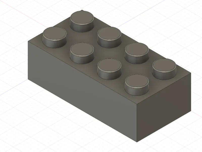 Leg.o Brick 2x4 (works with the real ones)