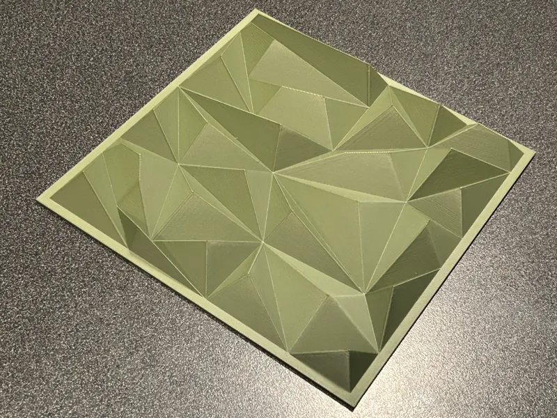 Organic triangle wall art