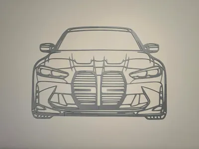 Large BMW wall art