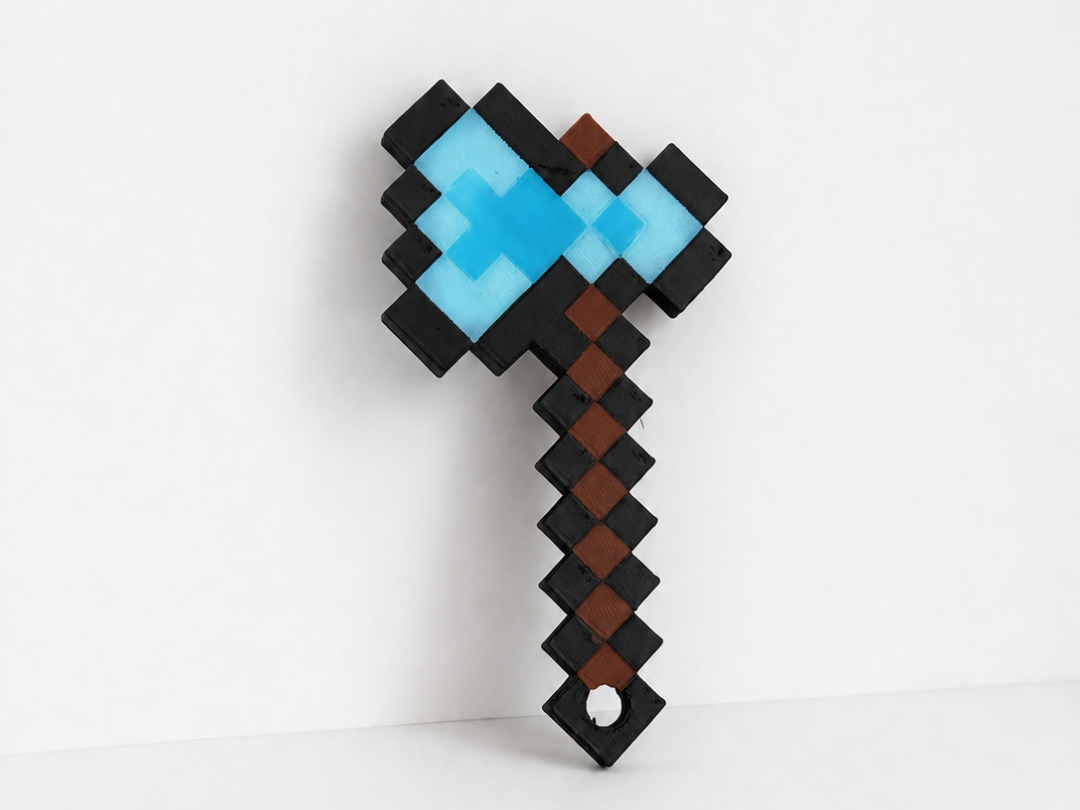 Minecraft Axe Keychain