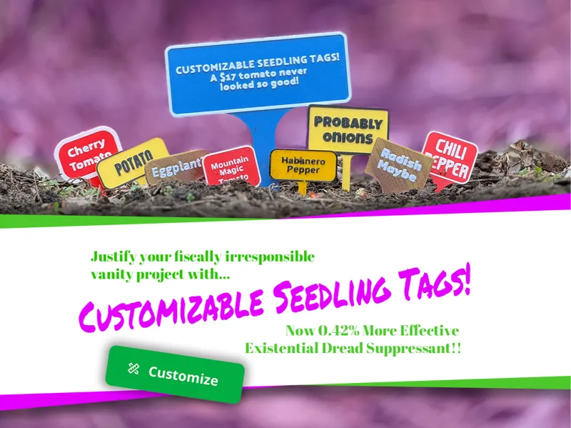 Customizable Labels For Your Seedlings!