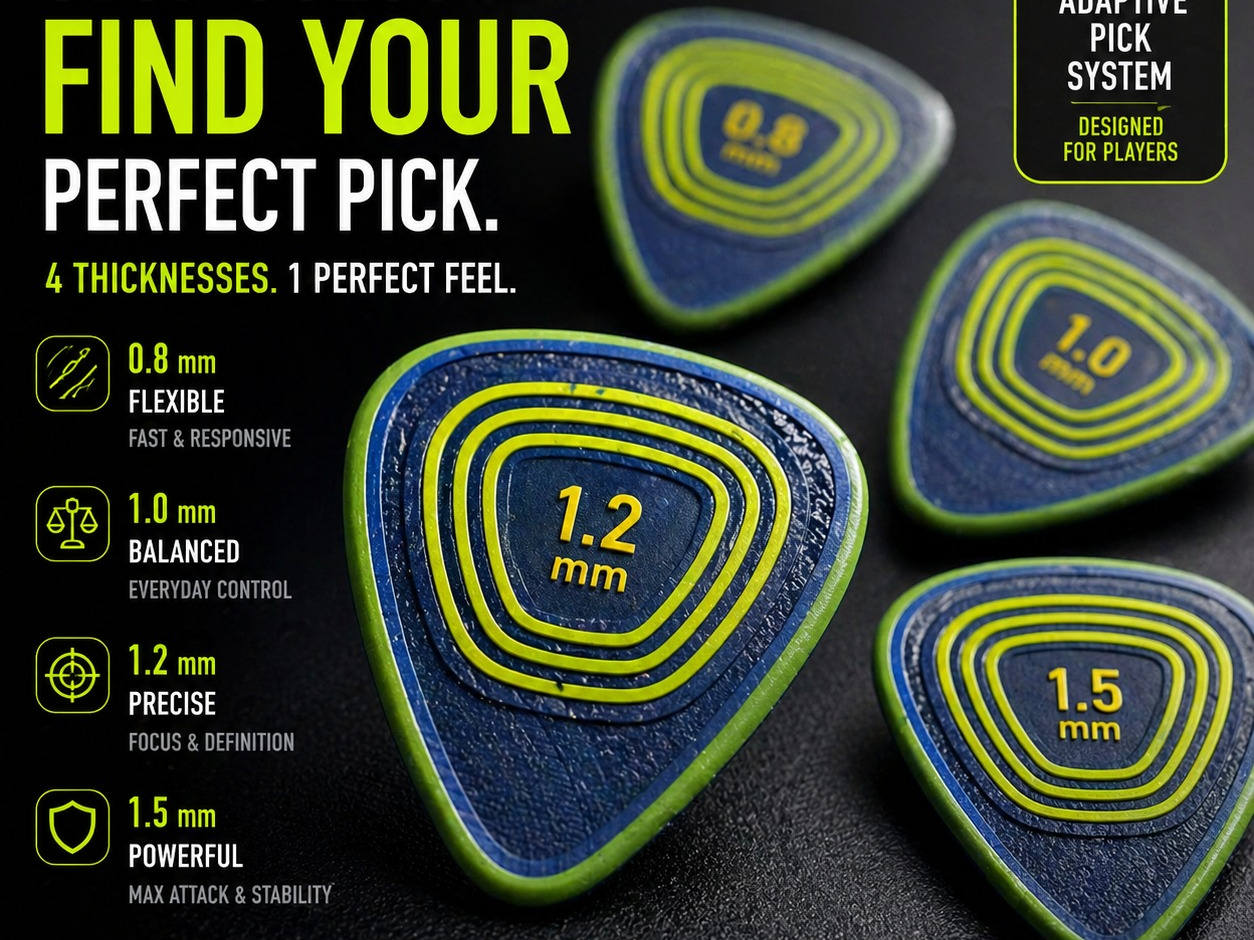 Adaptive Guitar Pick System – Test Pack 2026