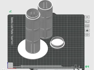 5 GALLON DESICANT TUBE_UPR-LWR WITH CAP