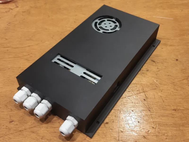 Wall mount cabinet for MW LRS-350-24 power supply