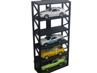 1:64 Cars stand, Garage, wall display shelf