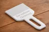 Dryer radiator cleaning brush with writing