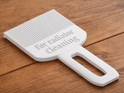 Dryer radiator cleaning brush