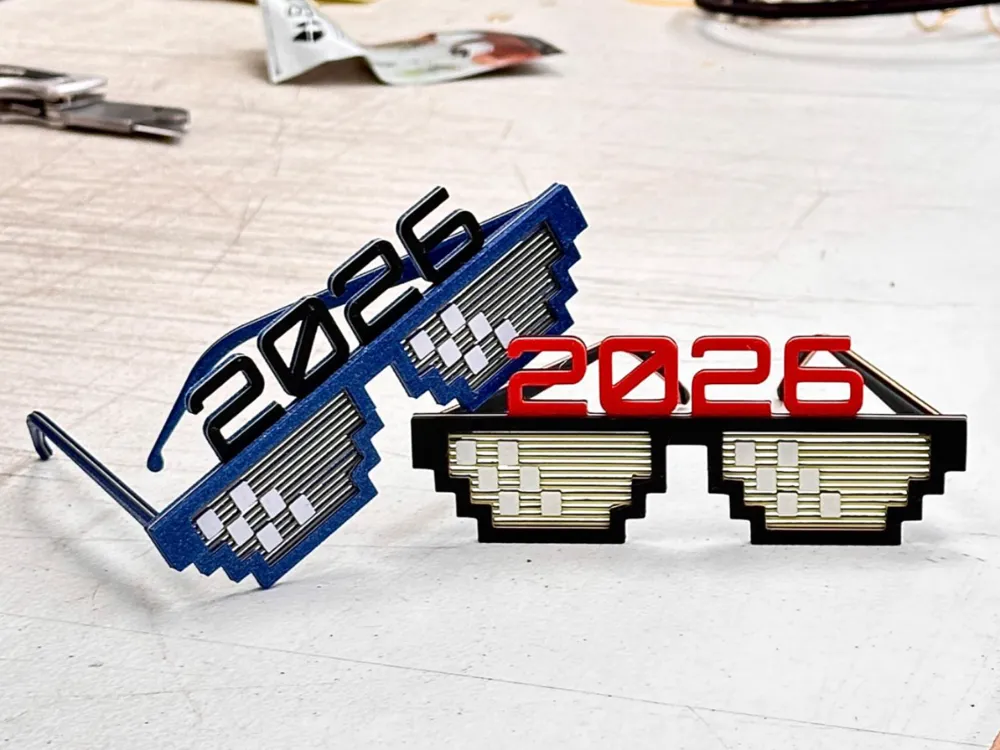 Özel Tasarım Yılbaşı Gözlüğü, Eğlenceli Dekoratif Parti Aksesuarı, Koleksiyonluk Hediyelik