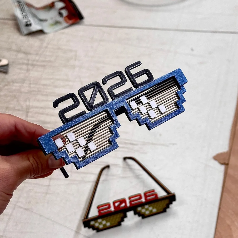 Özel Tasarım Yılbaşı Gözlüğü, Eğlenceli Dekoratif Parti Aksesuarı, Koleksiyonluk Hediyelik