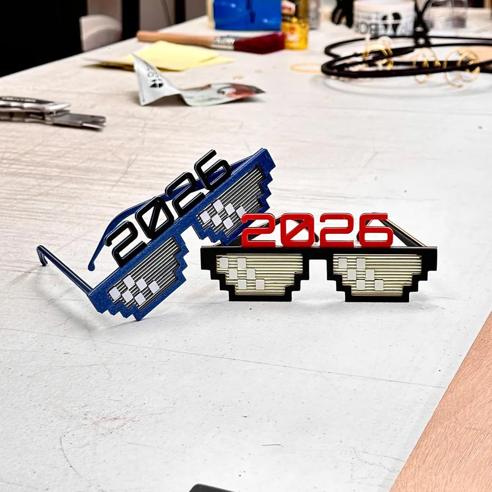 Özel Tasarım Yılbaşı Gözlüğü, Eğlenceli Dekoratif Parti Aksesuarı, Koleksiyonluk Hediyelik