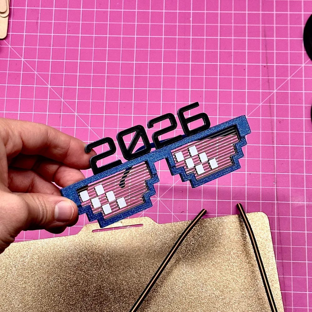 Özel Tasarım Yılbaşı Gözlüğü, Eğlenceli Dekoratif Parti Aksesuarı, Koleksiyonluk Hediyelik